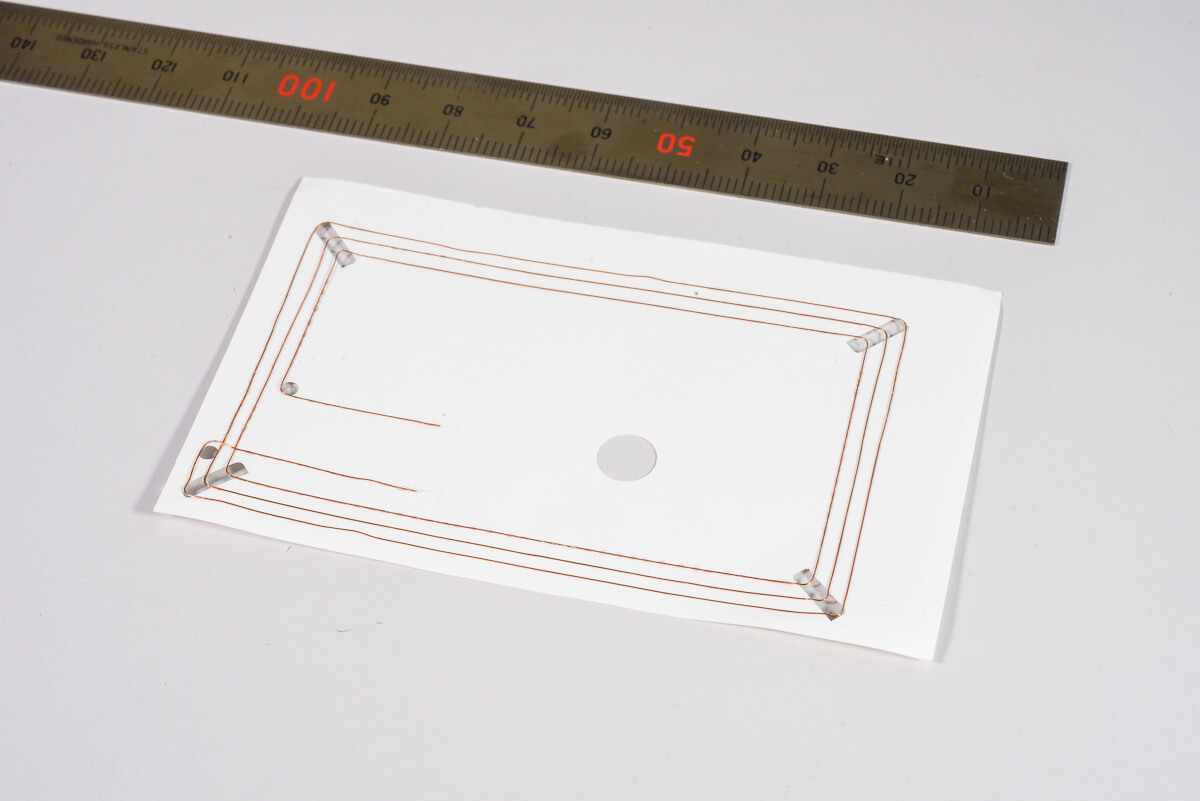 Coil is embedded in the card