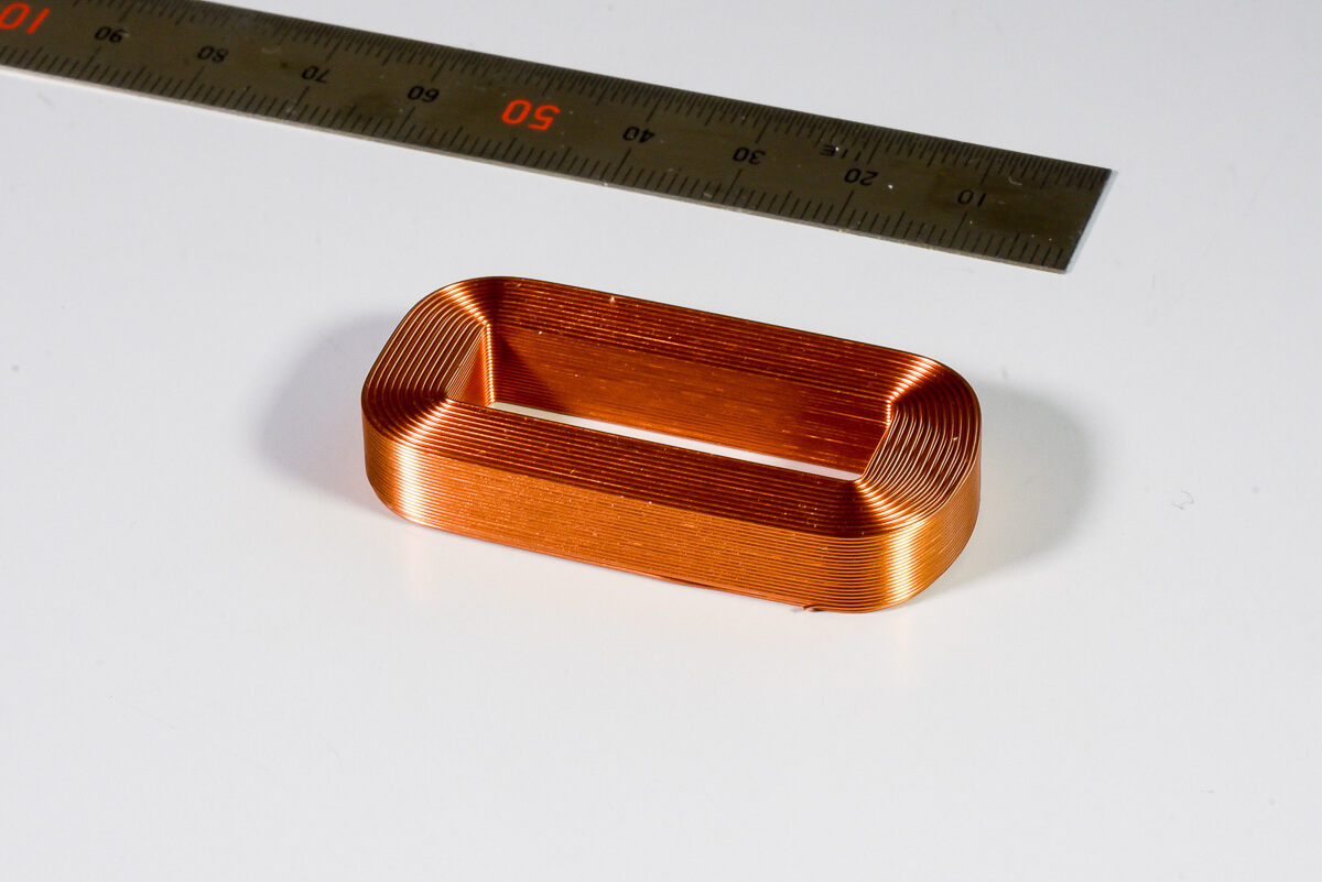 High-density coil is compressed