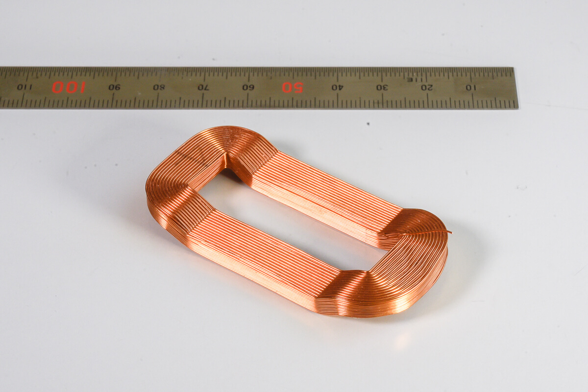 High-density coil is bent
