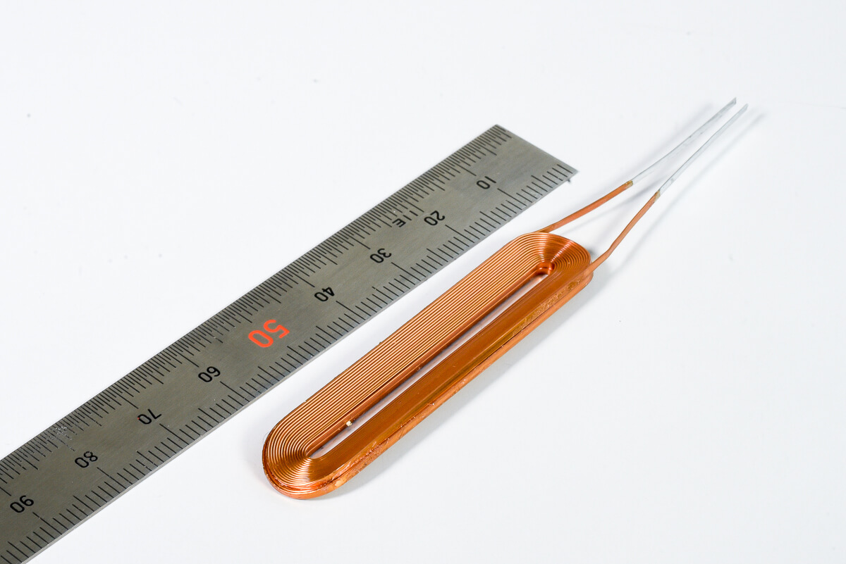 High-density coil is bent
