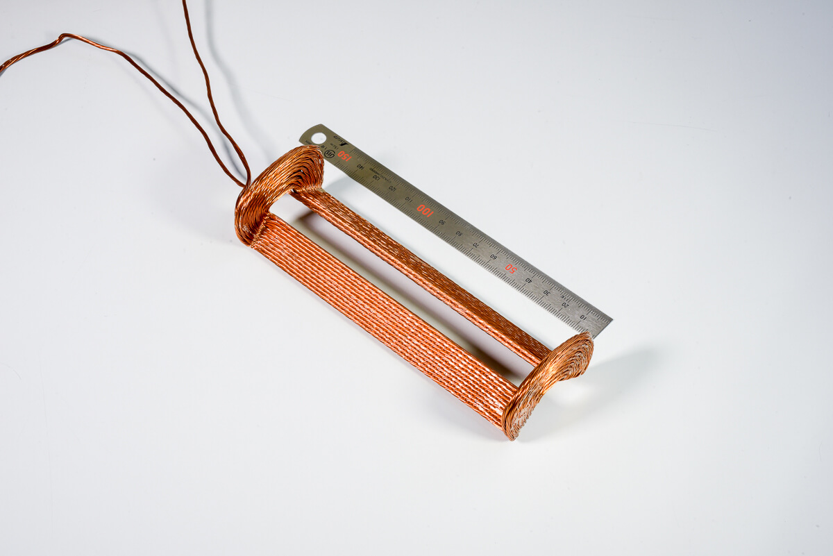 High-density coil is bent