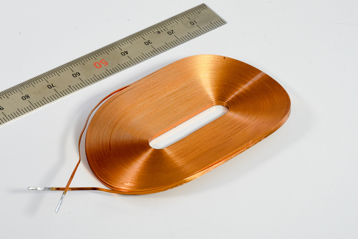 Air core bent and curved coils